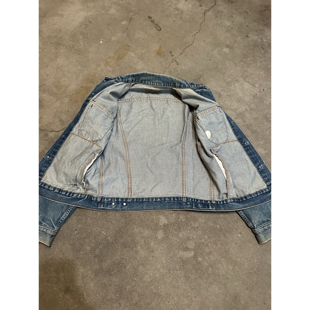 Levi's Trucker Jacket Men 48 Blue Denim Vintage 71506 0216 Made in Canada - Picture 5 of 9